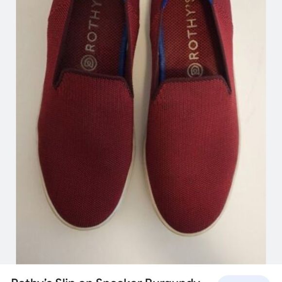 Rothy's Red Slip-On Sneakers - Picture 4 of 10